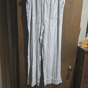 Striped Linen Pants
